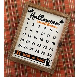 Handmade Halloween Trick or Treat Calendar